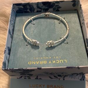 LUCKY BRAND Silver Tone Bangle NWT